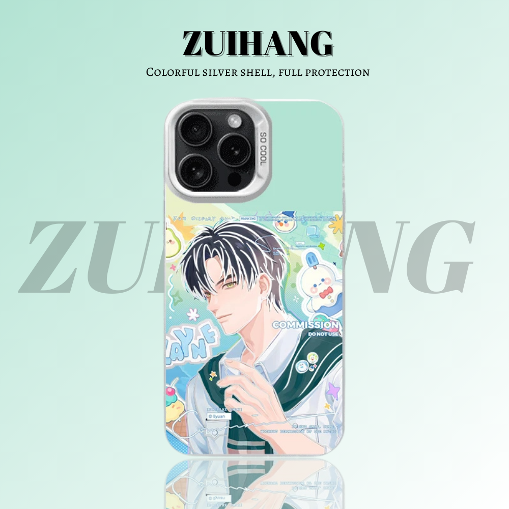 戀與深空彩銀線條漸變防摔手機殼-ZUIHANG SHOP