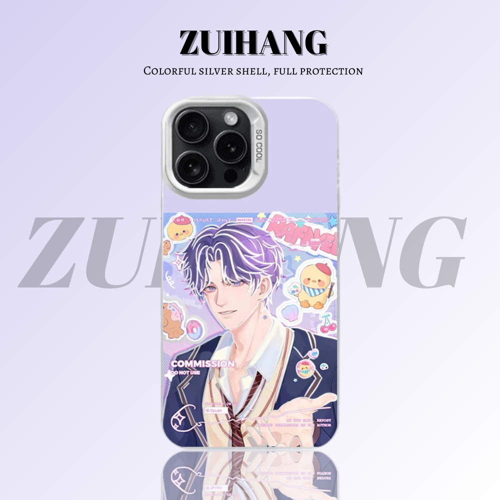 戀與深空彩銀線條漸變防摔手機殼-ZUIHANG SHOP