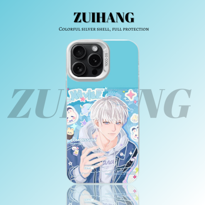 戀與深空彩銀線條漸變防摔手機殼-ZUIHANG SHOP