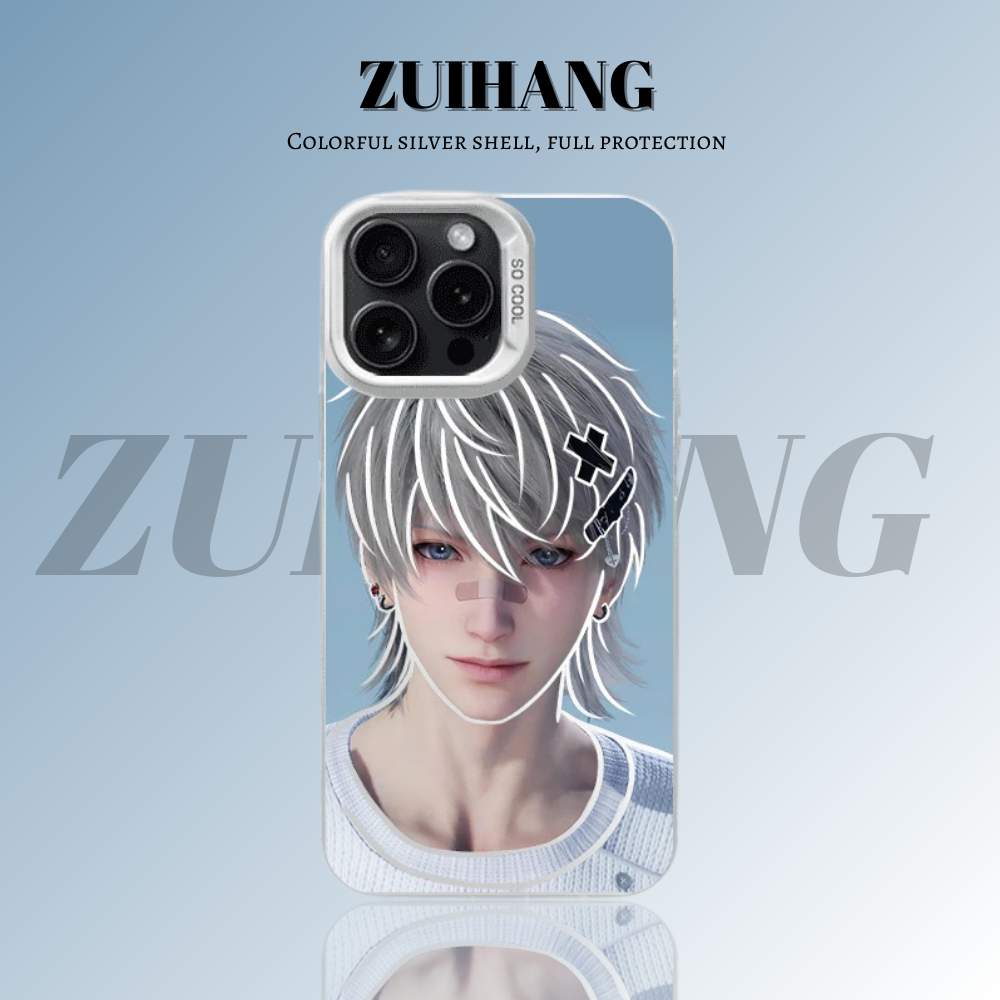 戀與深空彩銀線條漸變防摔手機殼-ZUIHANG SHOP