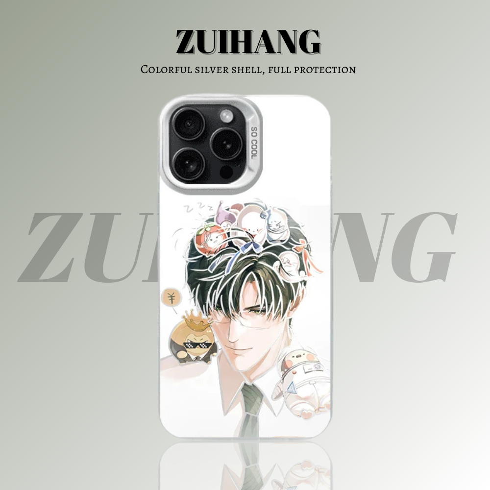 戀與深空彩銀線條漸變防摔手機殼-ZUIHANG SHOP