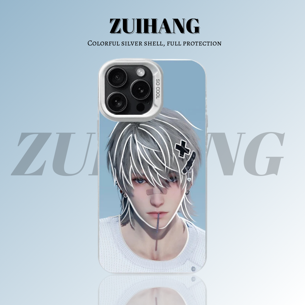 戀與深空彩銀線條漸變防摔手機殼-ZUIHANG SHOP