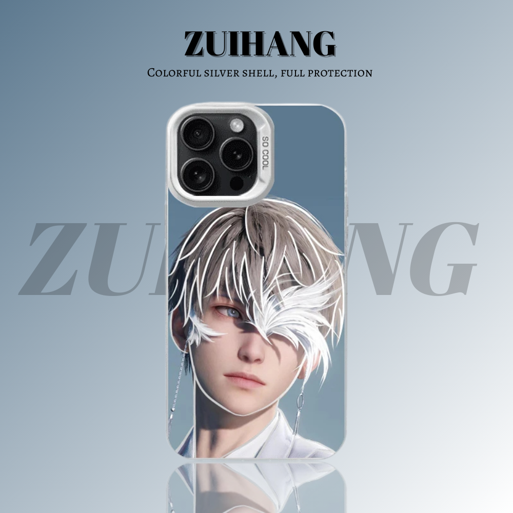 戀與深空彩銀線條漸變防摔手機殼-ZUIHANG SHOP