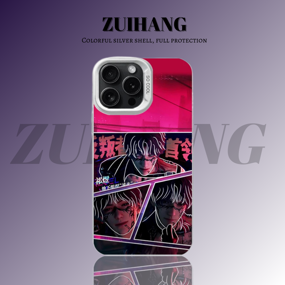 戀與深空彩銀線條漸變防摔手機殼-ZUIHANG SHOP