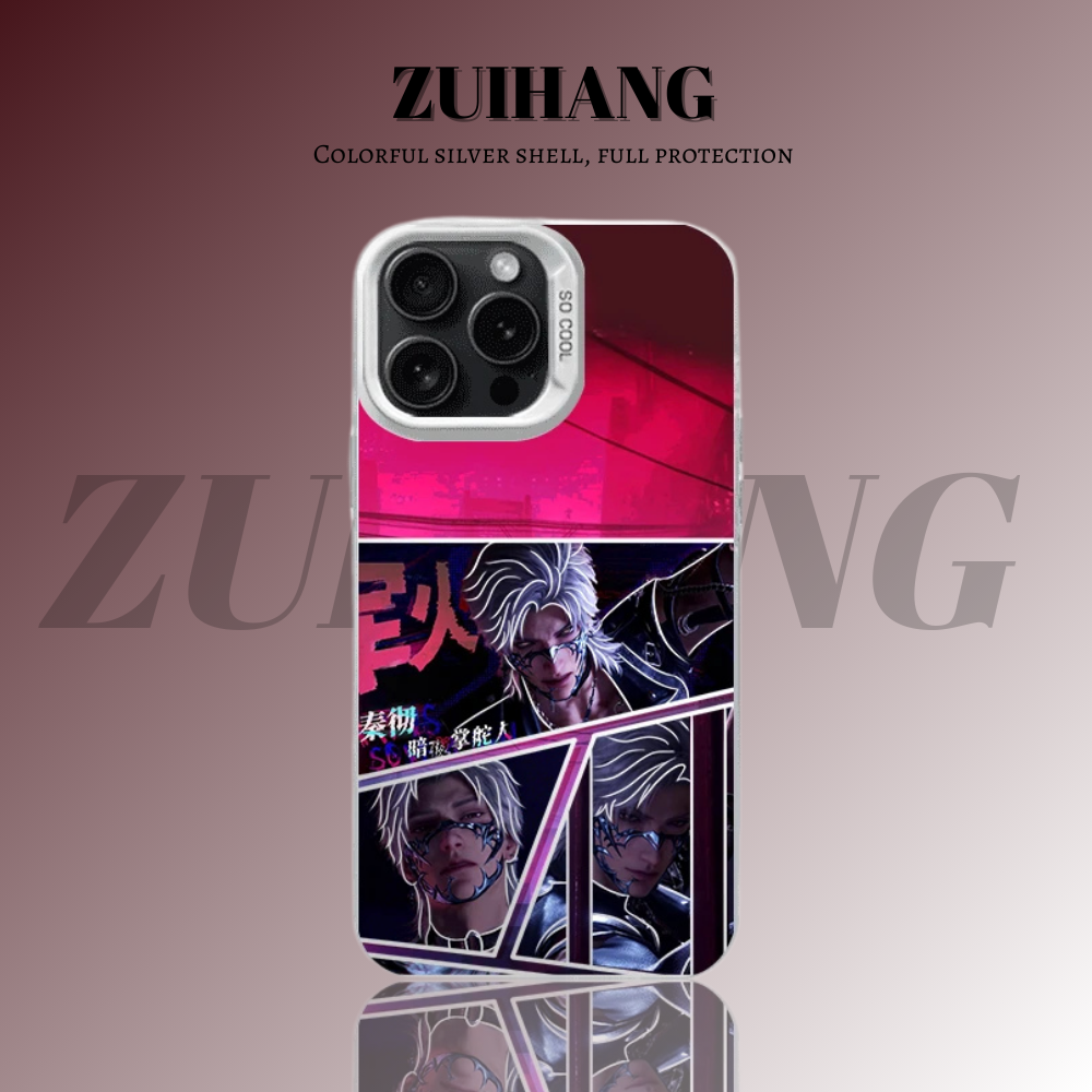 戀與深空彩銀線條漸變防摔手機殼-ZUIHANG SHOP