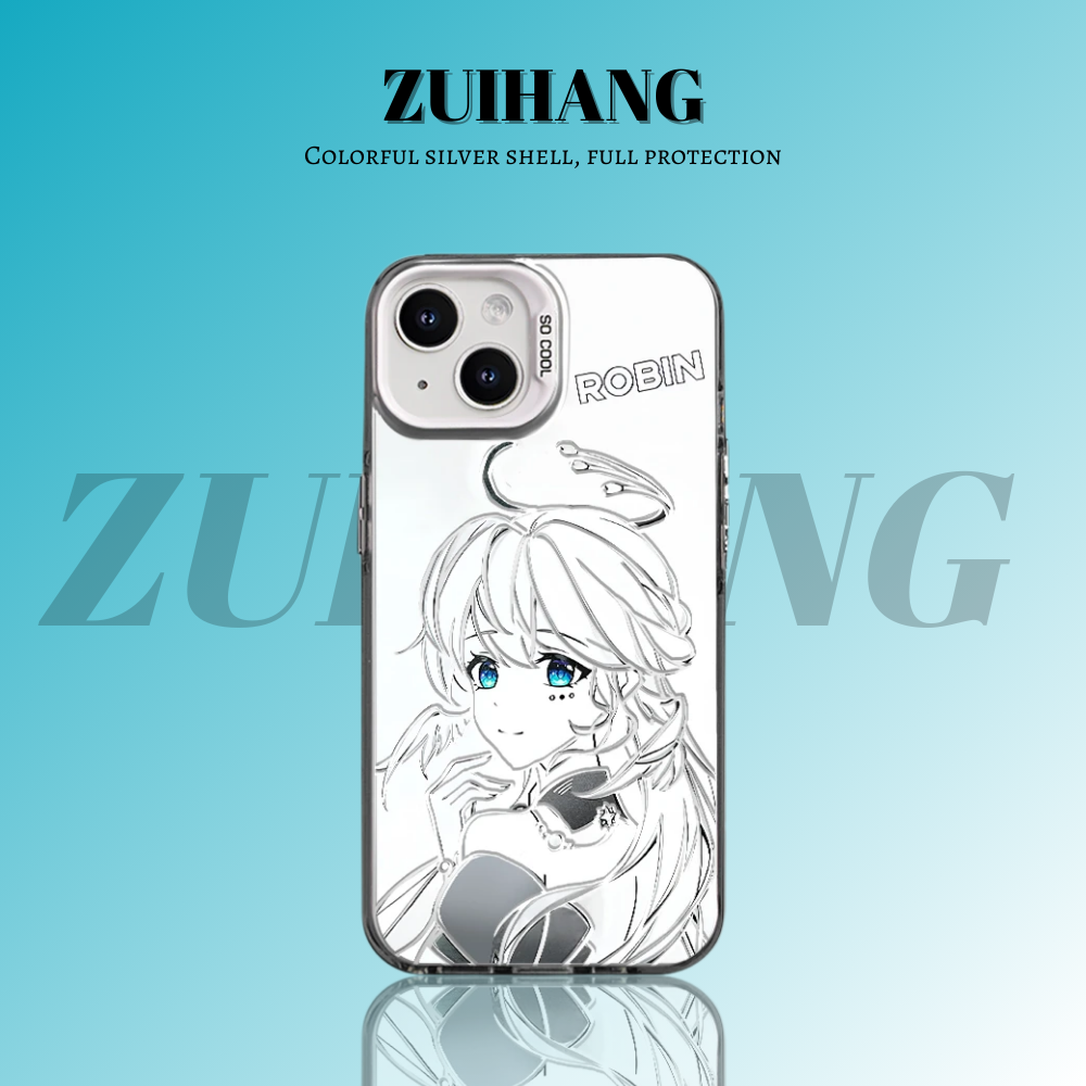 崩壞:星穹鐵道彩銀線條漸變防摔手機殼