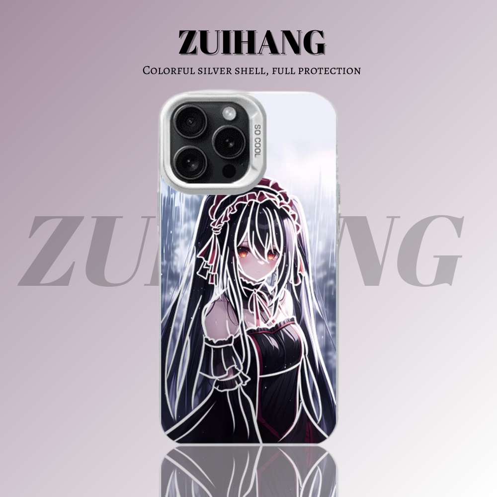 約會大作戰彩銀線條漸變防摔手機殼-ZUIHANG SHOP