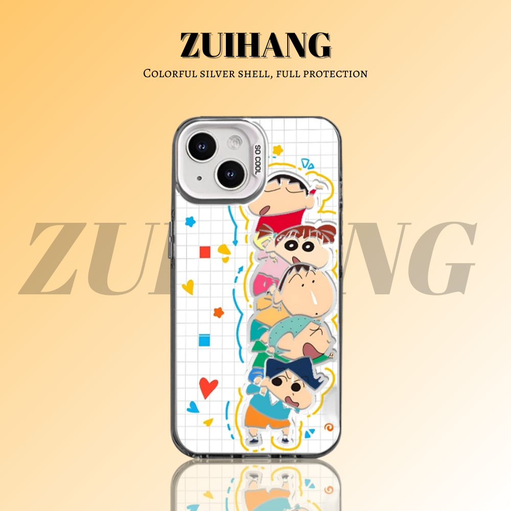 蠟筆小新彩銀防摔手機殼-ZUIHANG SHOP