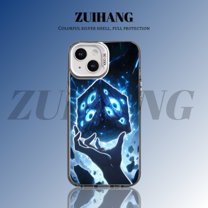 咒術迴戰彩銀線條漸變防摔手機殼-ZUIHANG SHOP