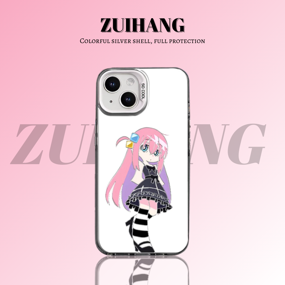 孤獨搖滾彩銀線條漸變防摔手機殼-ZUIHANG SHOP