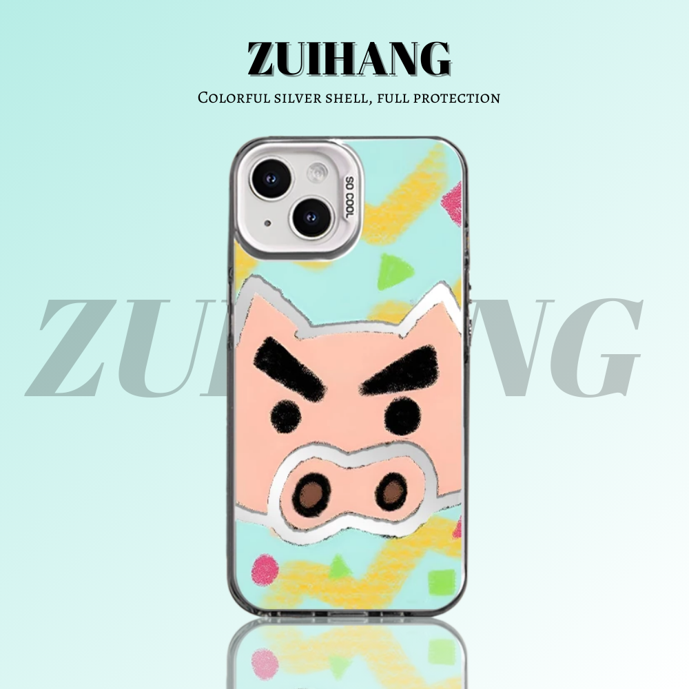 蠟筆小新彩銀防摔手機殼-ZUIHANG SHOP