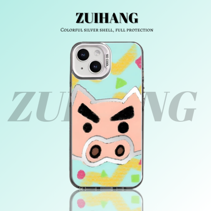 蠟筆小新彩銀防摔手機殼-ZUIHANG SHOP
