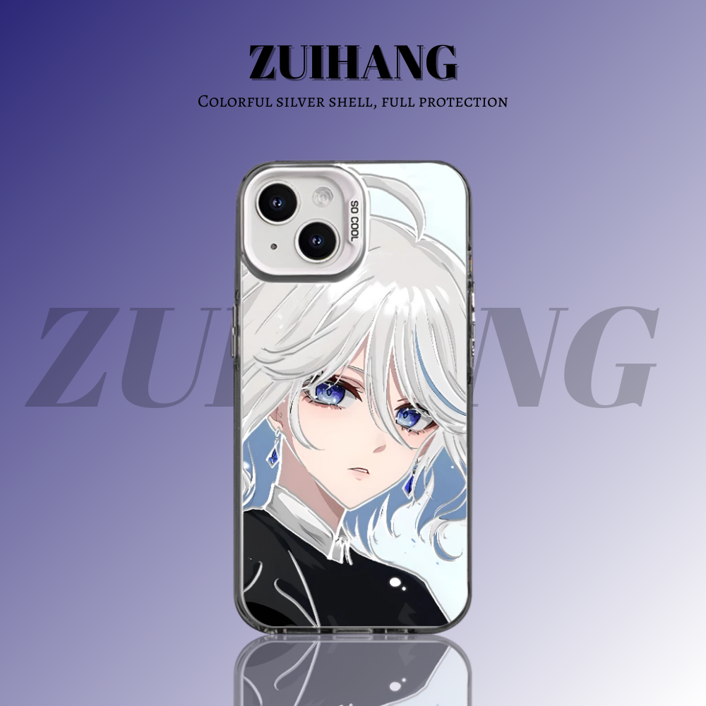 原神彩銀線條漸變防摔手機殼-ZUIHANG SHOP