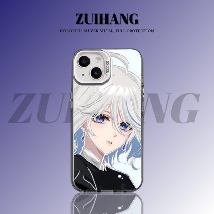 原神彩銀線條漸變防摔手機殼-ZUIHANG SHOP