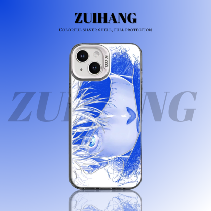 咒術迴戰彩銀線條漸變防摔手機殼-ZUIHANG SHOP