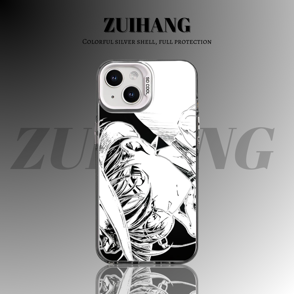 名偵探柯南彩銀線條漸變防摔手機殼-ZUIHANG SHOP