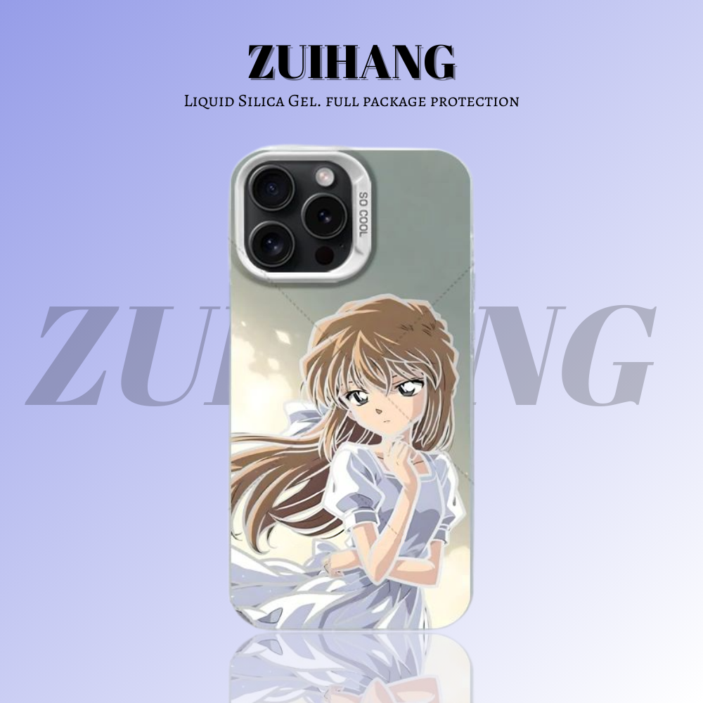 名偵探柯南彩銀線條漸變防摔手機殼-ZUIHANG SHOP