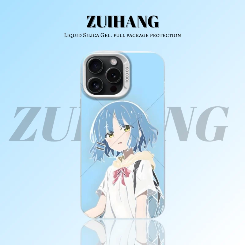 孤獨搖滾彩銀線條漸變防摔手機殼