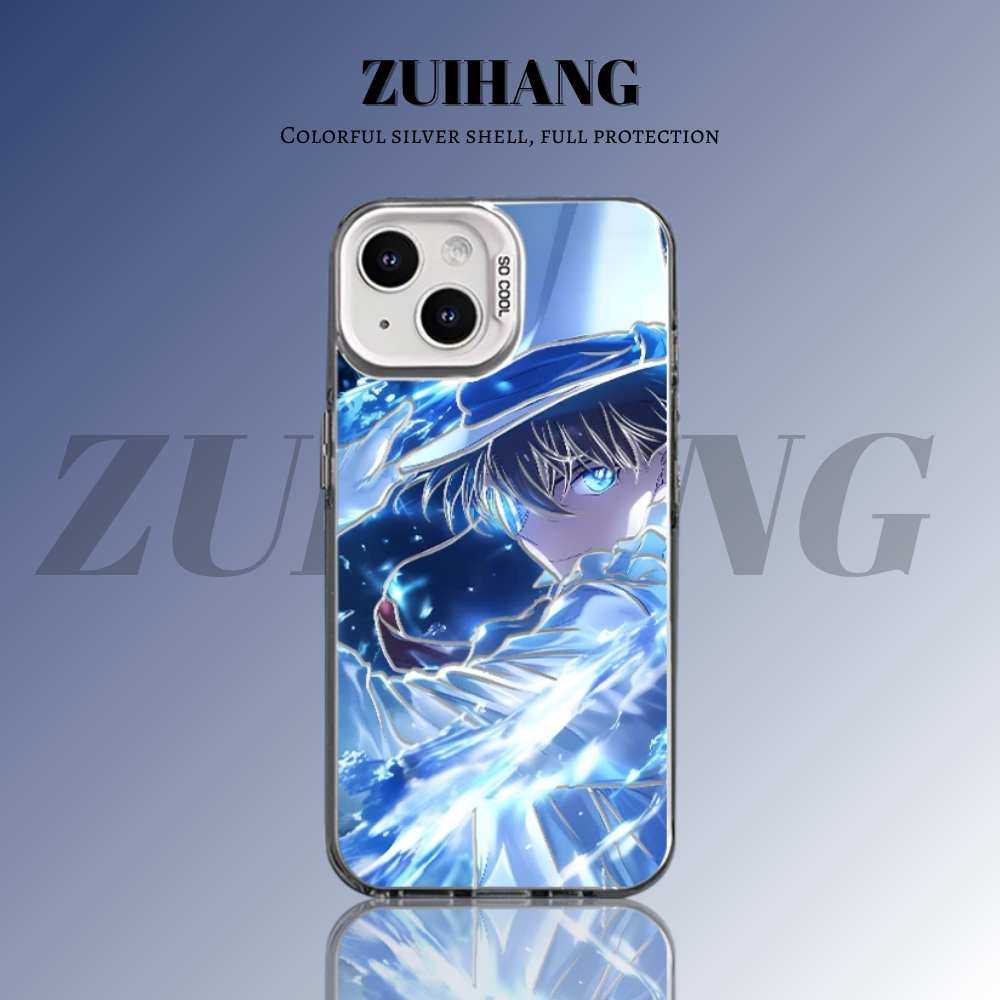名偵探柯南彩銀線條漸變防摔手機殼-ZUIHANG SHOP