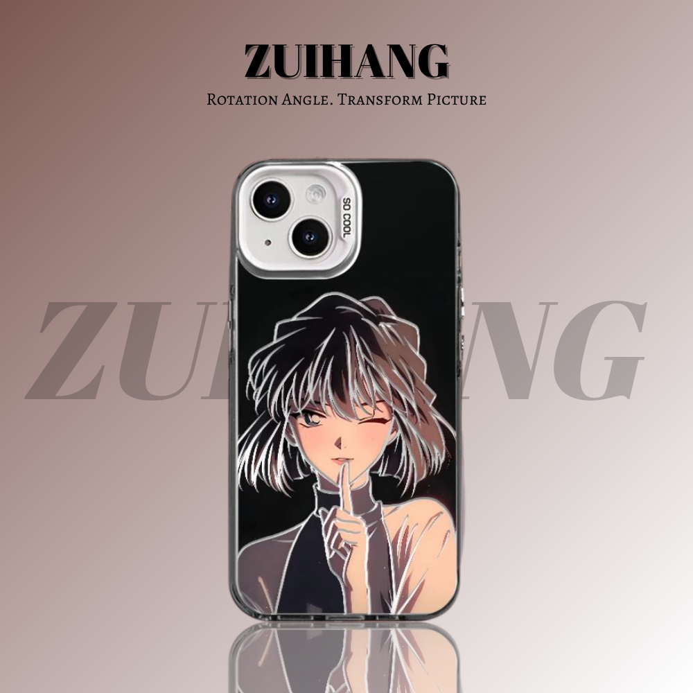 名偵探柯南彩銀線條漸變防摔手機殼-ZUIHANG SHOP