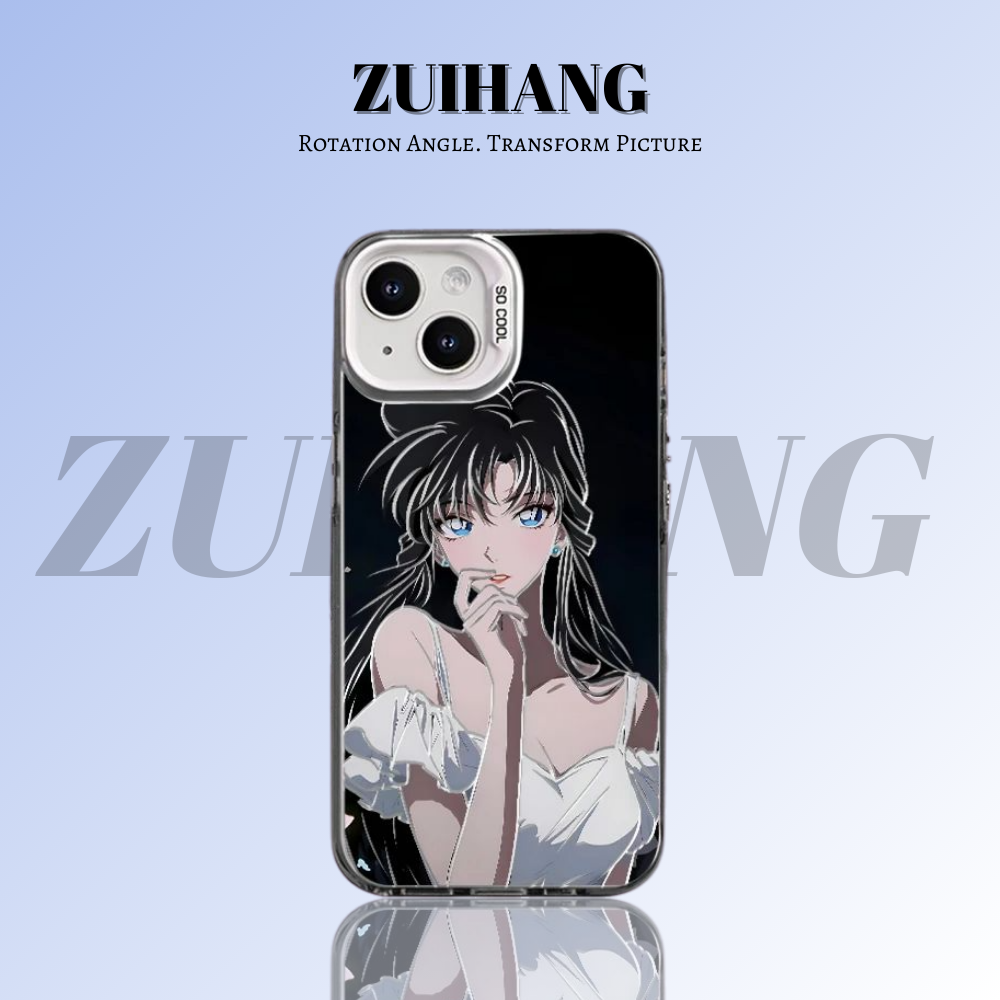 名偵探柯南彩銀線條漸變防摔手機殼-ZUIHANG SHOP