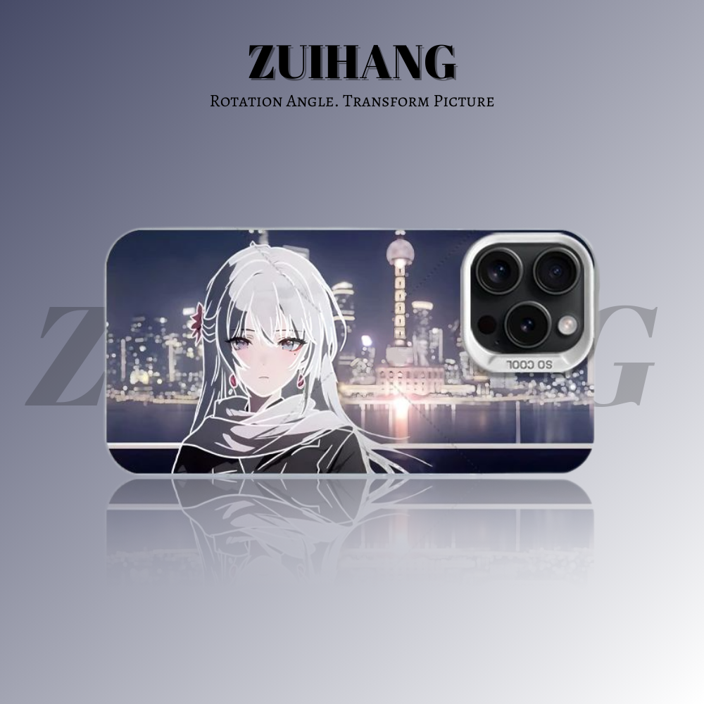 原創彩銀線條漸變防摔手機殼-ZUIHANG SHOP