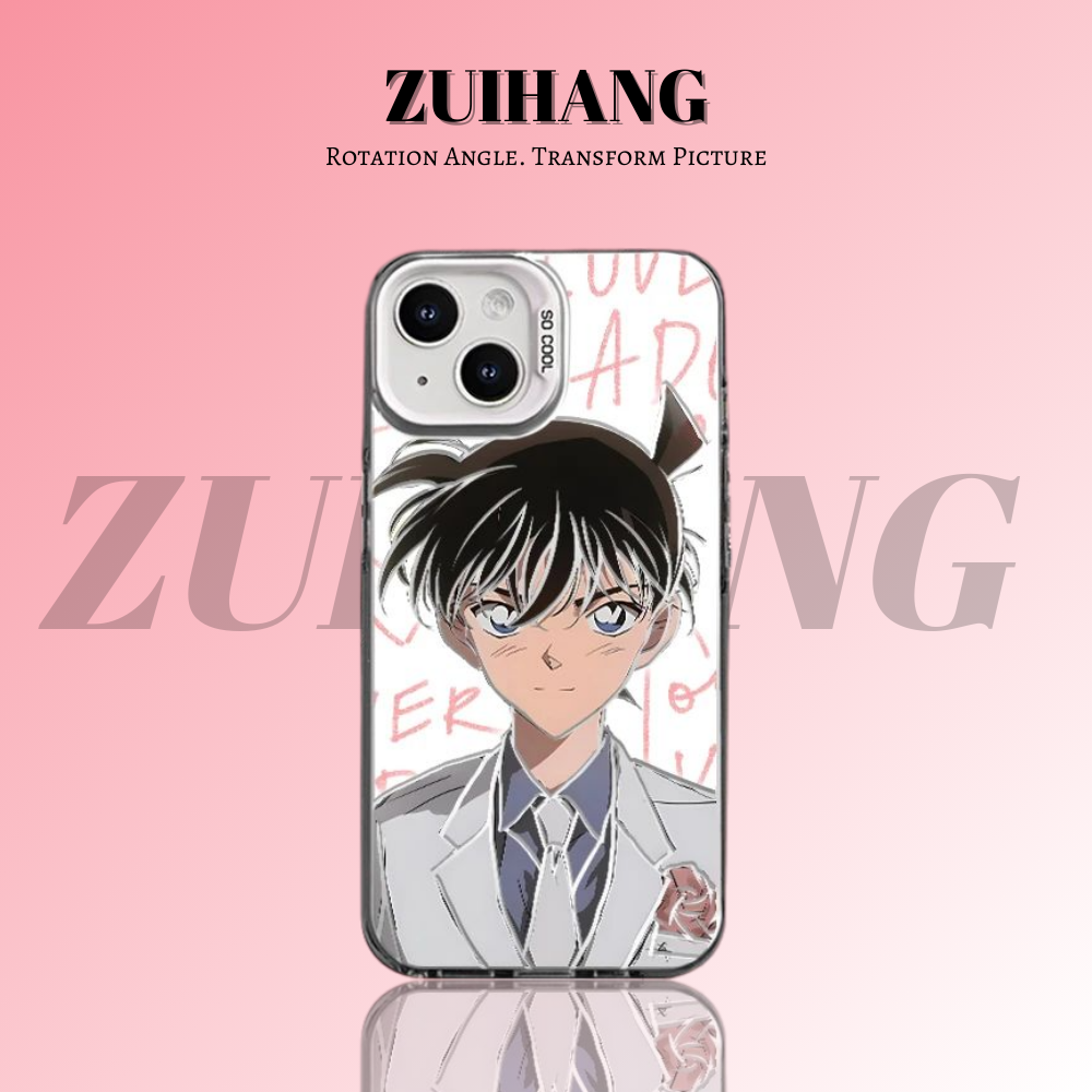 名偵探柯南彩銀線條漸變防摔手機殼-ZUIHANG SHOP