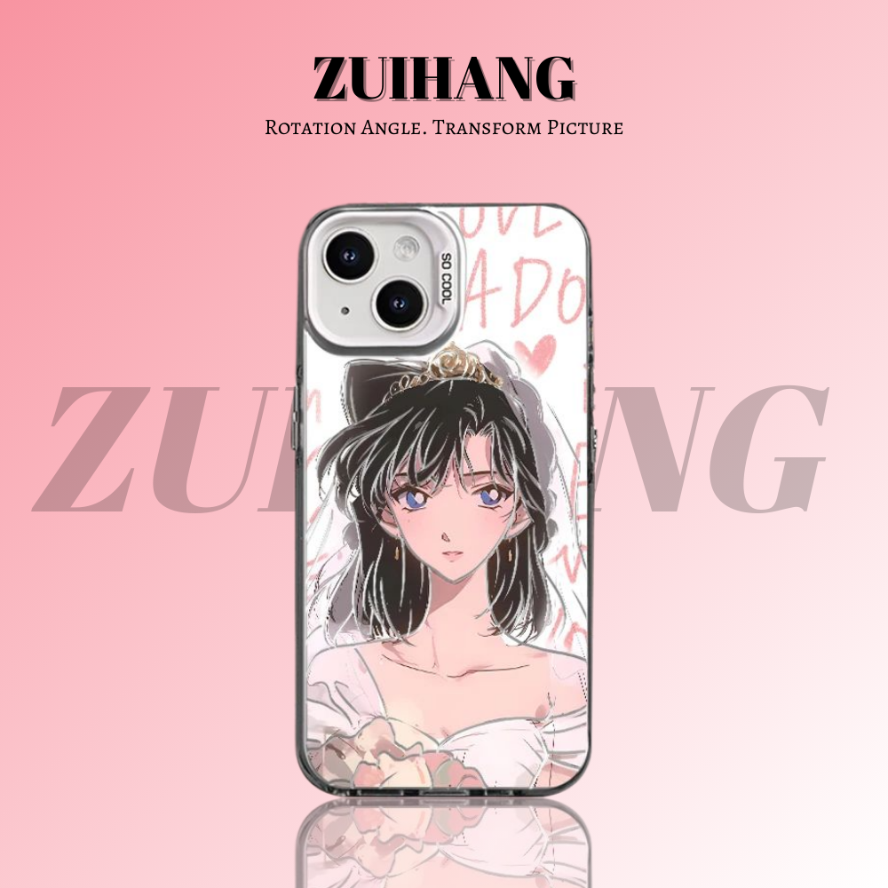 名偵探柯南彩銀線條漸變防摔手機殼-ZUIHANG SHOP