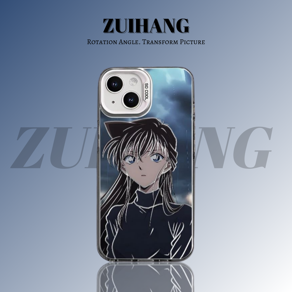 名偵探柯南彩銀線條漸變防摔手機殼-ZUIHANG SHOP