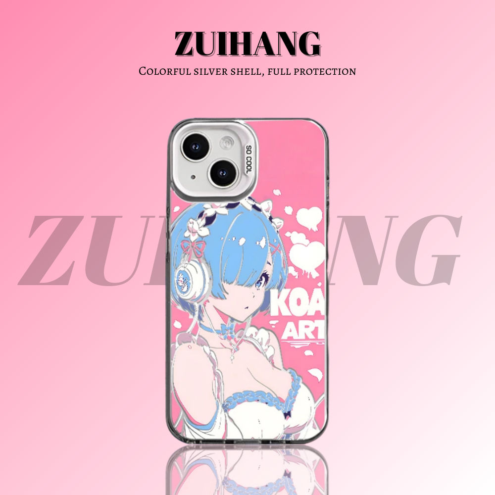 Re:Zero 彩銀線條漸變防摔手機殼-ZUIHANG SHOP