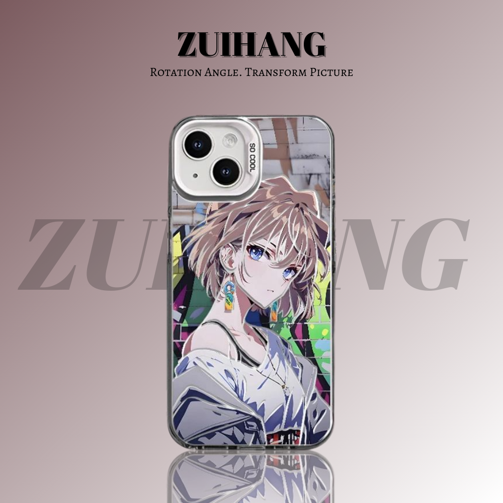 名偵探柯南彩銀線條漸變防摔手機殼-ZUIHANG SHOP