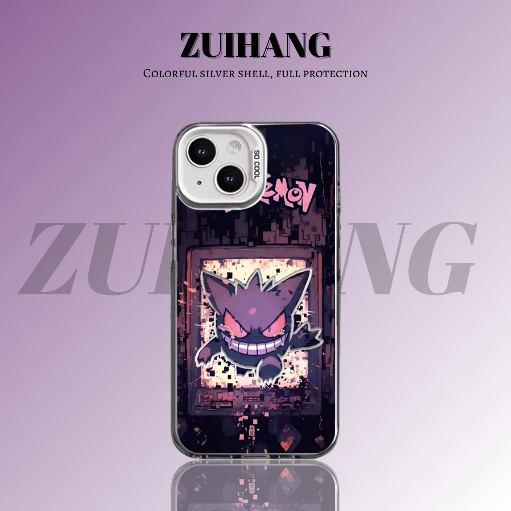 寶可夢彩銀線條漸變防摔手機殼-ZUIHANG SHOP