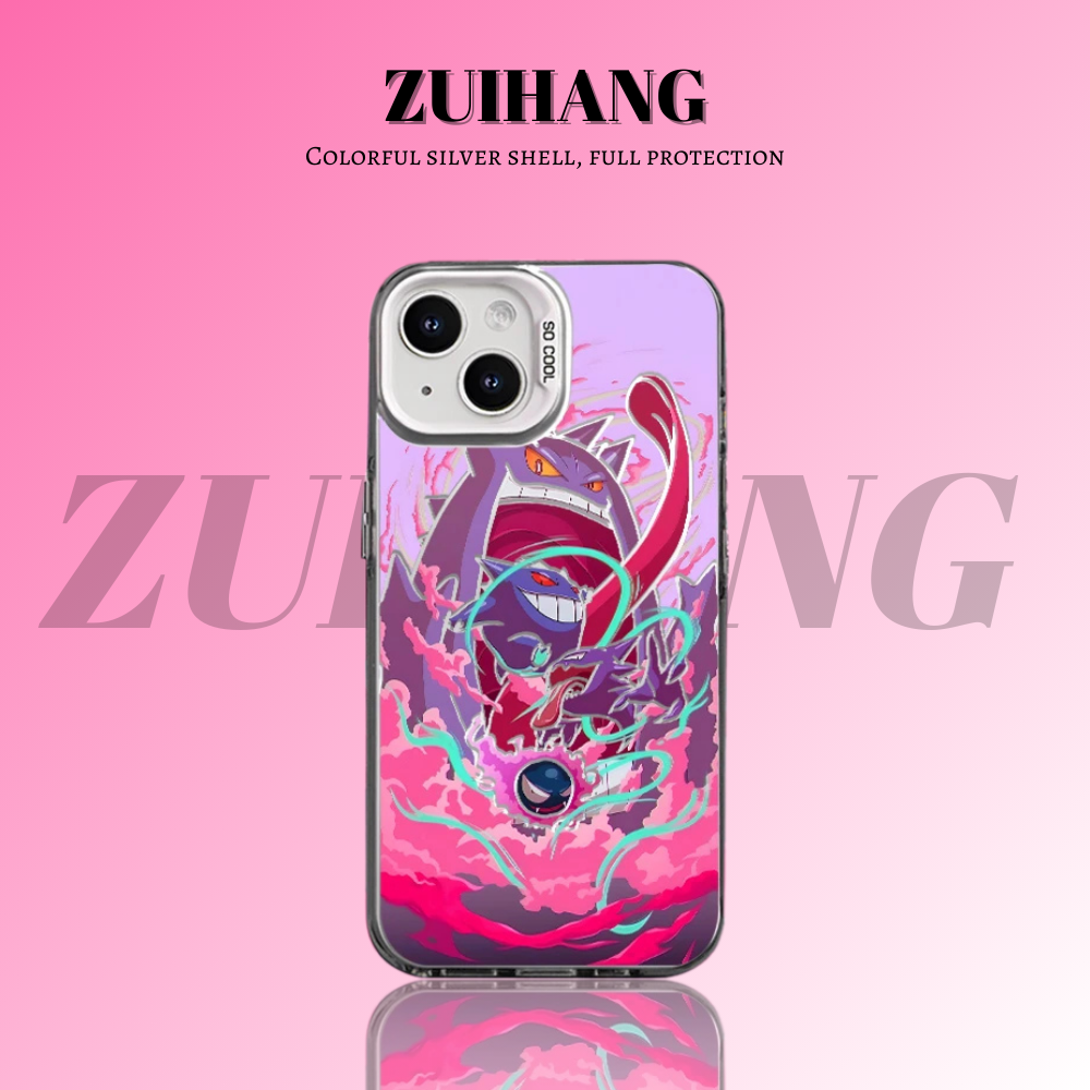 寶可夢彩銀線條漸變防摔手機殼-ZUIHANG SHOP