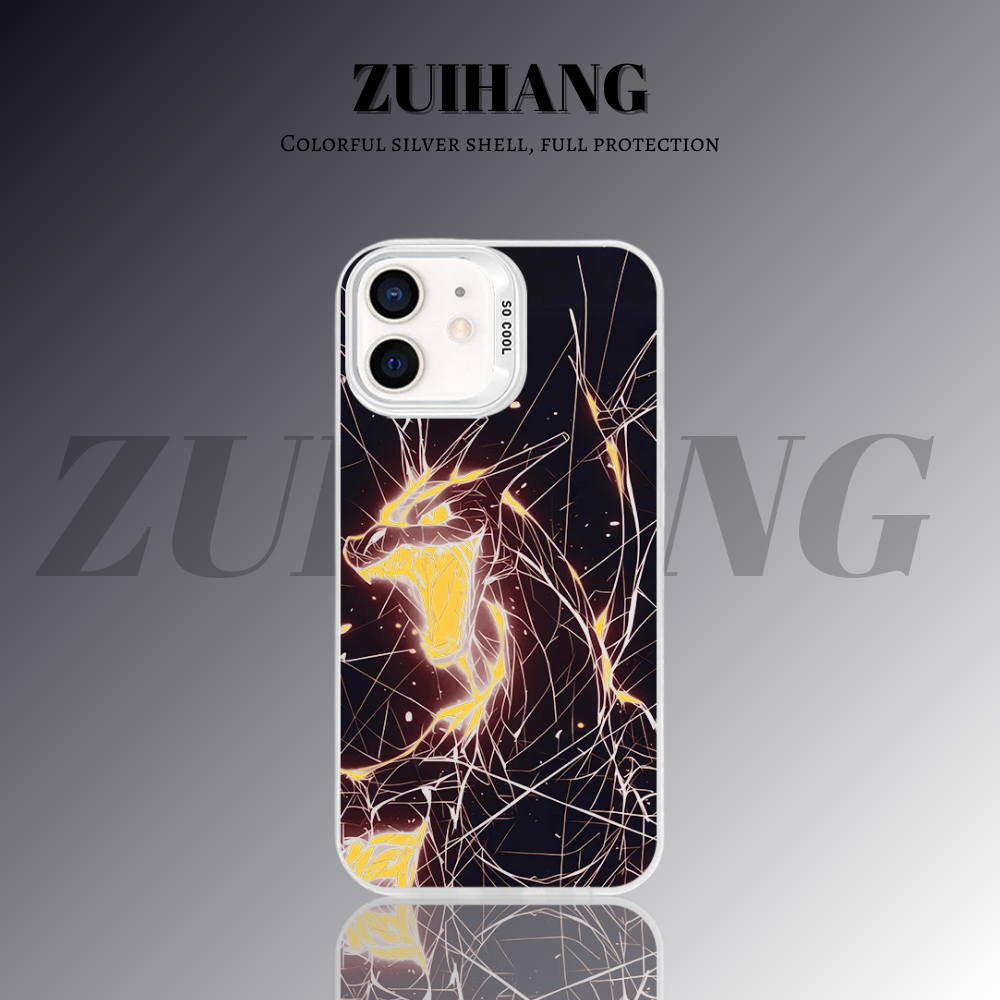 寶可夢彩銀線條漸變防摔手機殼-ZUIHANG SHOP