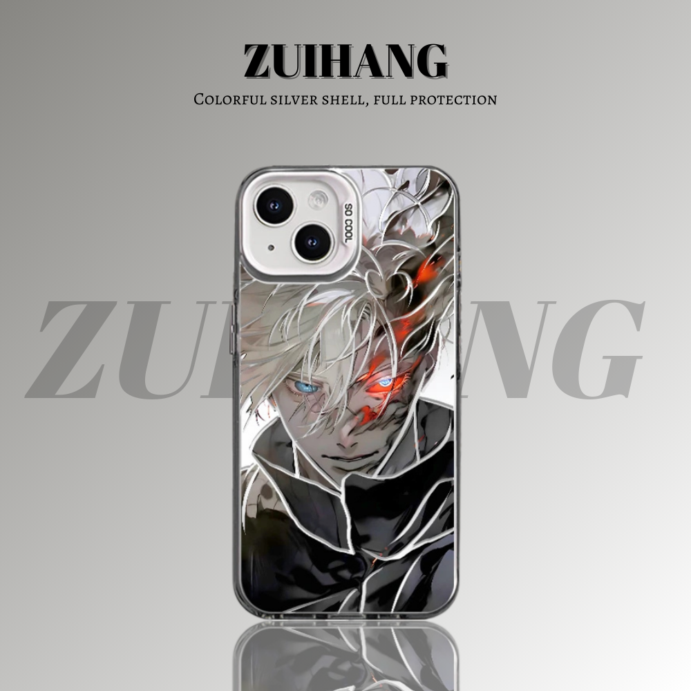 咒術迴戰彩銀線條漸變防摔手機殼-ZUIHANG SHOP