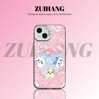 Chiikawa彩銀線條漸變防摔手機殼-ZUIHANG SHOP