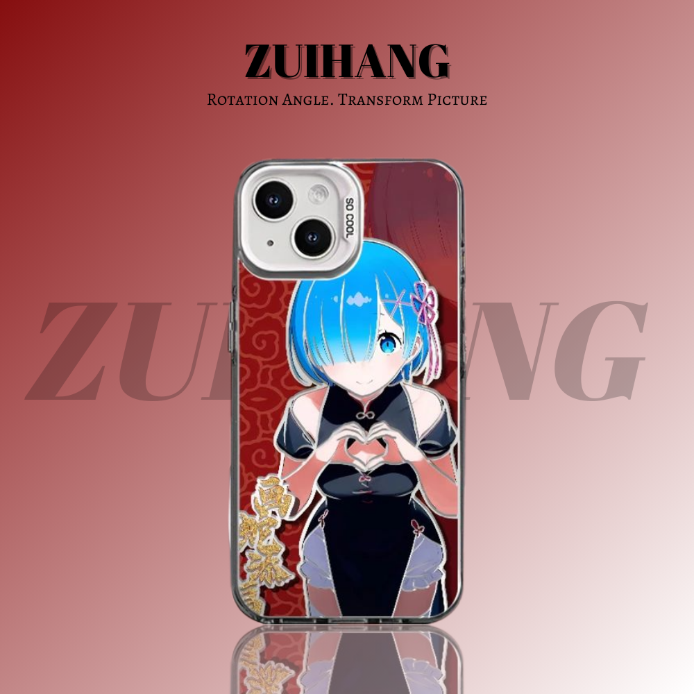 Re:Zero 彩銀線條漸變防摔手機殼-ZUIHANG SHOP