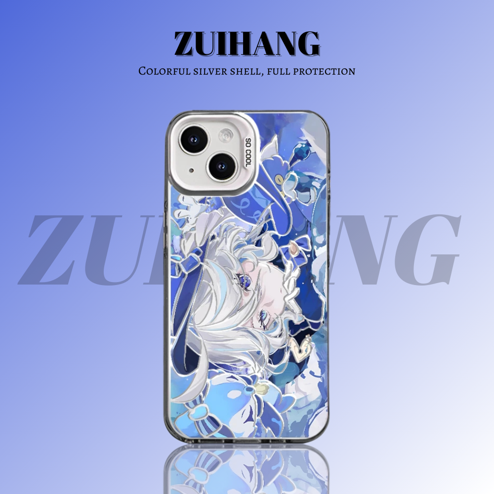 原神彩銀線條漸變防摔手機殼-ZUIHANG SHOP