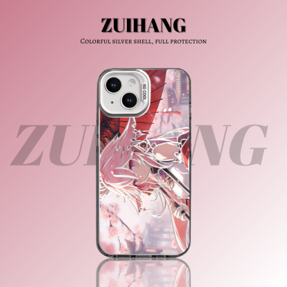 原神彩銀線條漸變防摔手機殼-ZUIHANG SHOP