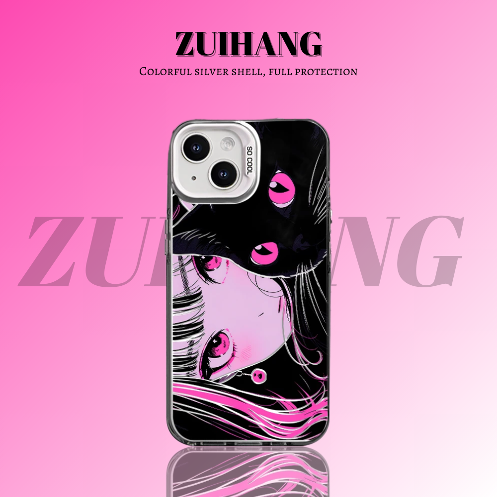 原創彩銀線條漸變防摔手機殼-ZUIHANG SHOP