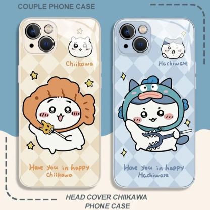 Chiikawa情侶新款高清全包防摔玻璃殼-ZUIHANG SHOP