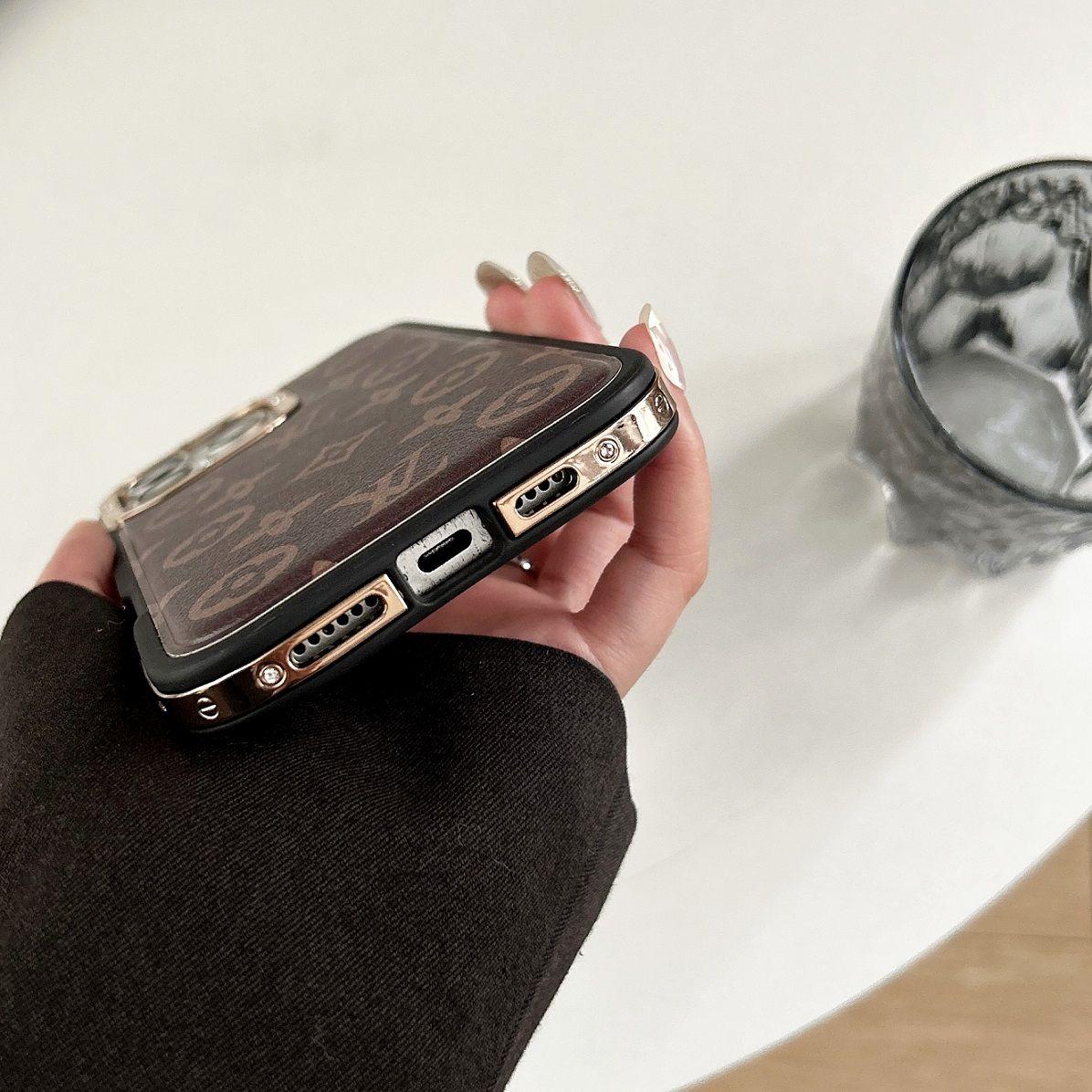 路易威登鑲嵌皮質手機殼-ZUIHANG SHOP