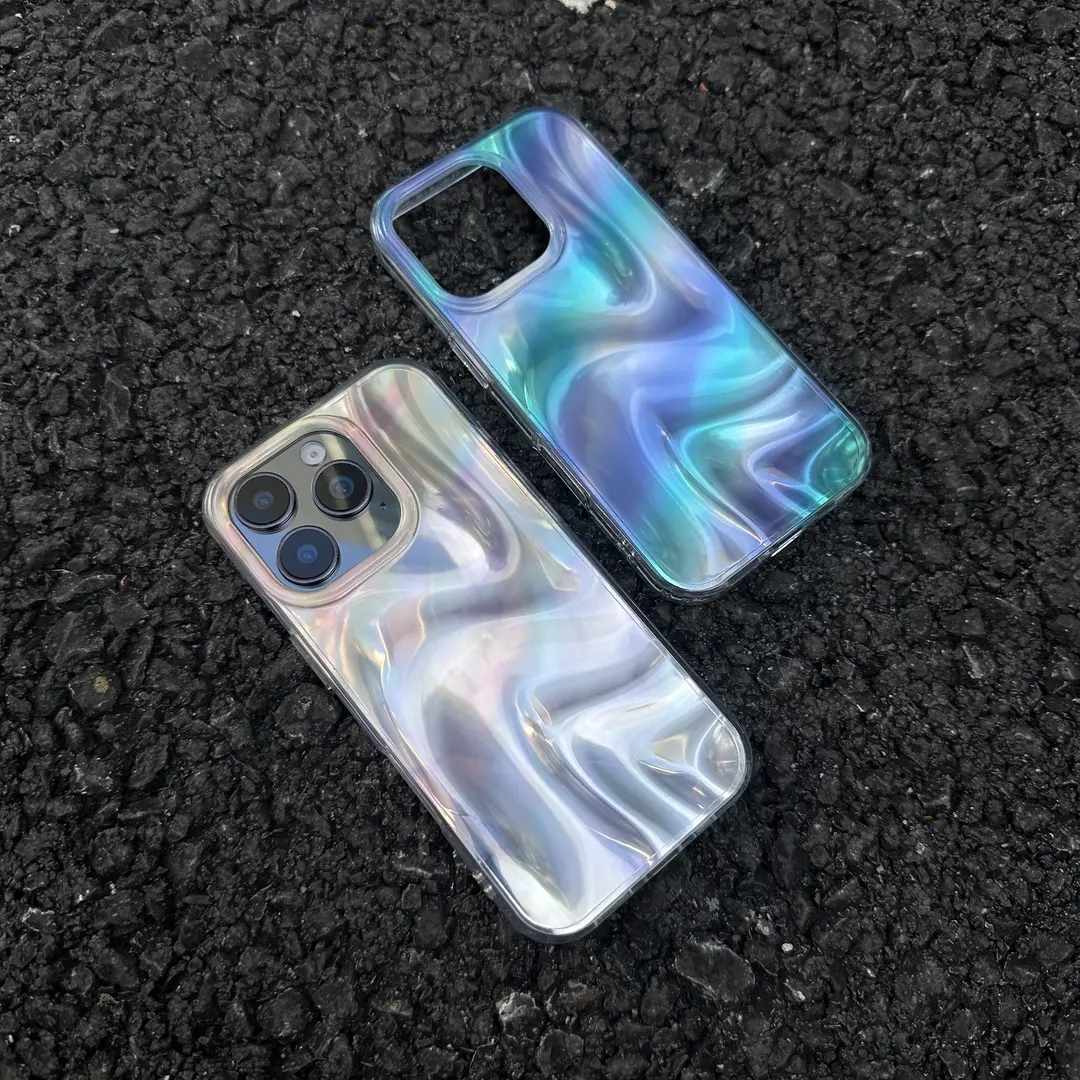 簡約ins風綢緞暈染情侶高級感手機殼-ZUIHANG SHOP