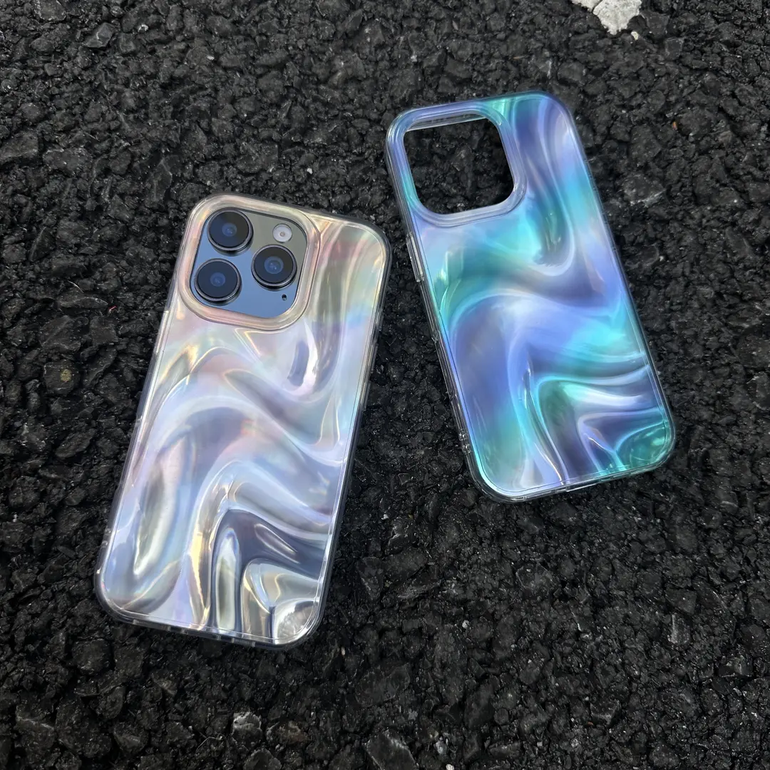 簡約ins風綢緞暈染情侶高級感手機殼-ZUIHANG SHOP