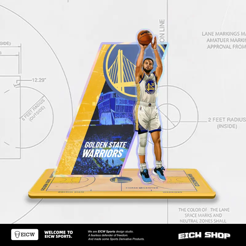 NBA球星主題亞克力炫彩立牌