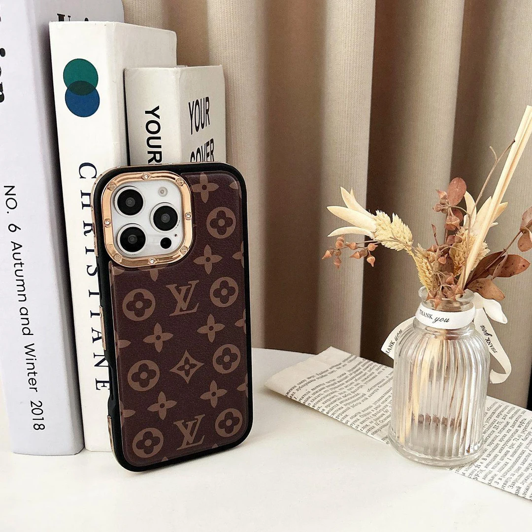 路易威登鑲嵌皮質手機殼-ZUIHANG SHOP