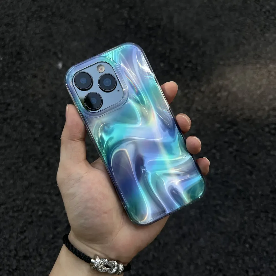 簡約ins風綢緞暈染情侶高級感手機殼-ZUIHANG SHOP