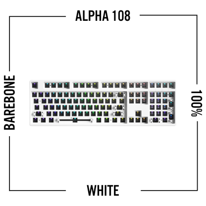 Alpha 108 - 100% 無線機械式鍵盤準系統套件