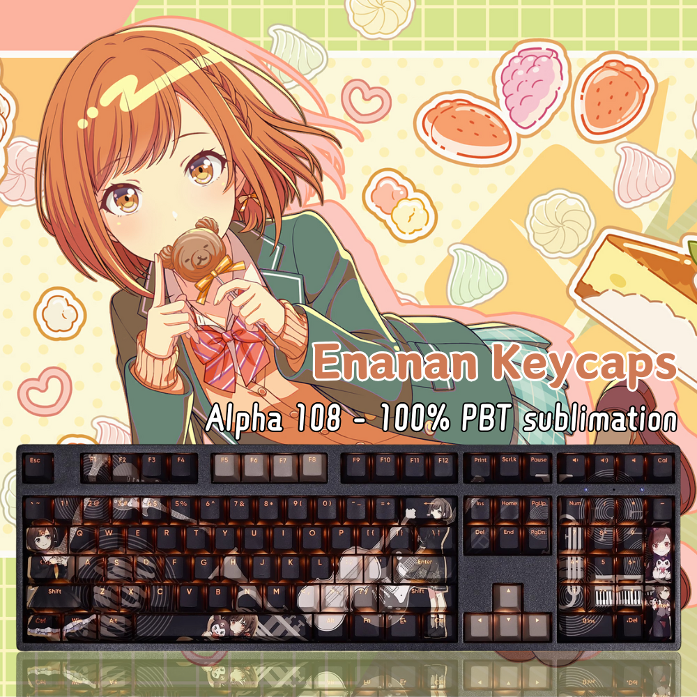 東雲繪名透光RGB108鍵標準配列衛星軸鍵帽-ZUIHANG SHOP