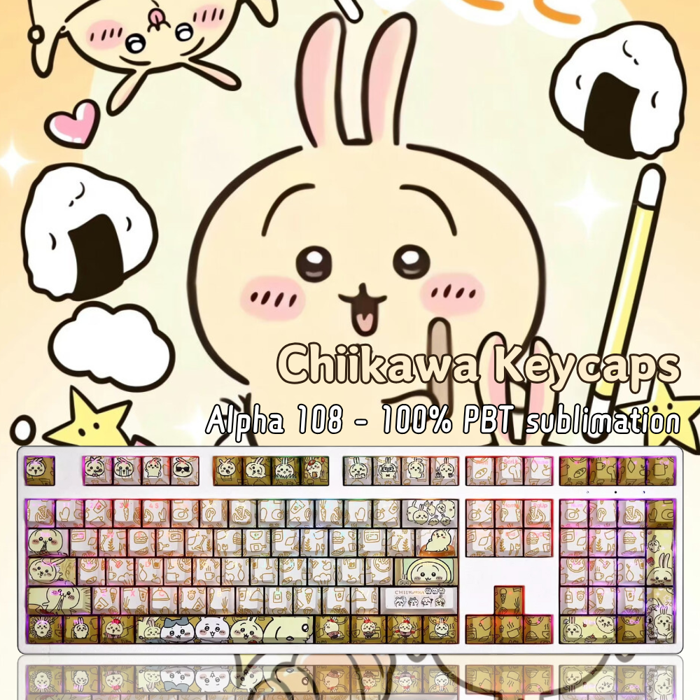 Chiikawa透光RGB108鍵標準配列衛星軸鍵帽-ZUIHANG SHOP